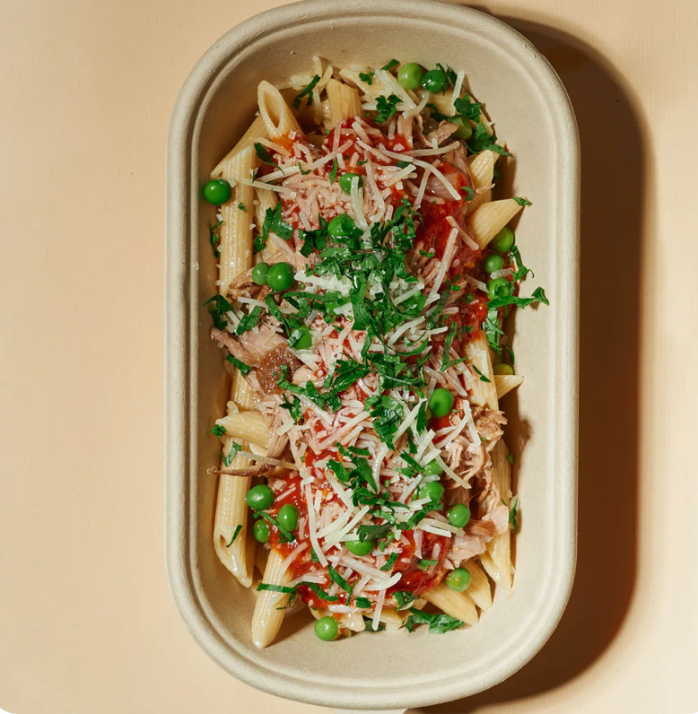 Slow Cooked Pasture Fed Lamb Ragu with Peas, Chili, Parmesan & Cauliflower Rice