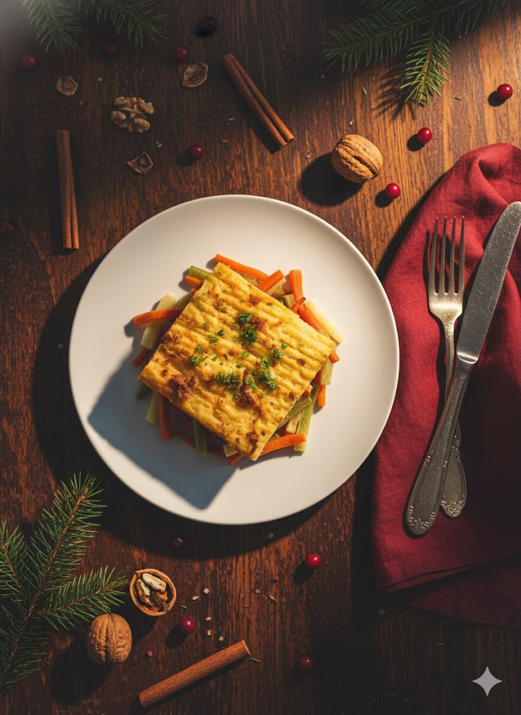 Winter Cottage Pie with Oven-Baked Veggie Fries